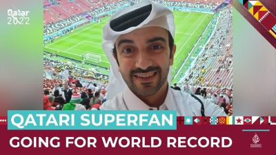 Φίλαθλος από το Κατάρ σπάει ρεκόρ Guinness, παρακολουθώντας από κοντά όλα τα ματς του Μουντιάλ! (video)