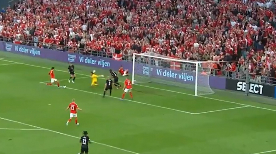 Δανία - Αυστρία 1-0: Ανοίγει το σκορ ο Βιντ, μετά από πάρε-βάλε πάσα! (video)