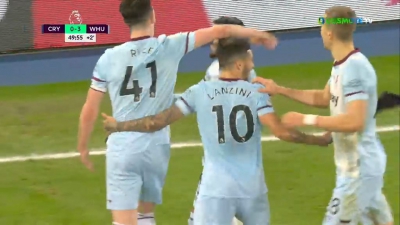 Κρίσταλ Πάλας 0-3 Γουέστ Χαμ: Δεύτερο γκολ για τον Λανζίνι (video)