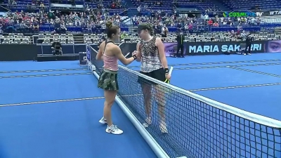 Ostrava Open: Ο winner της Σάκκαρη και η χειραψία με την Οσταπένκο (video)