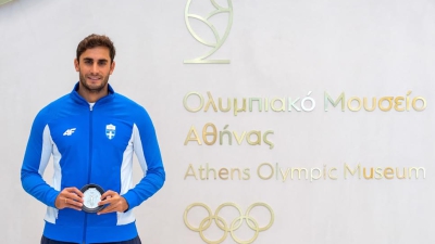 Στο Ολυμπιακό Μουσείο Αθήνας το αργυρό μετάλλιο του Μάριου Καπότση