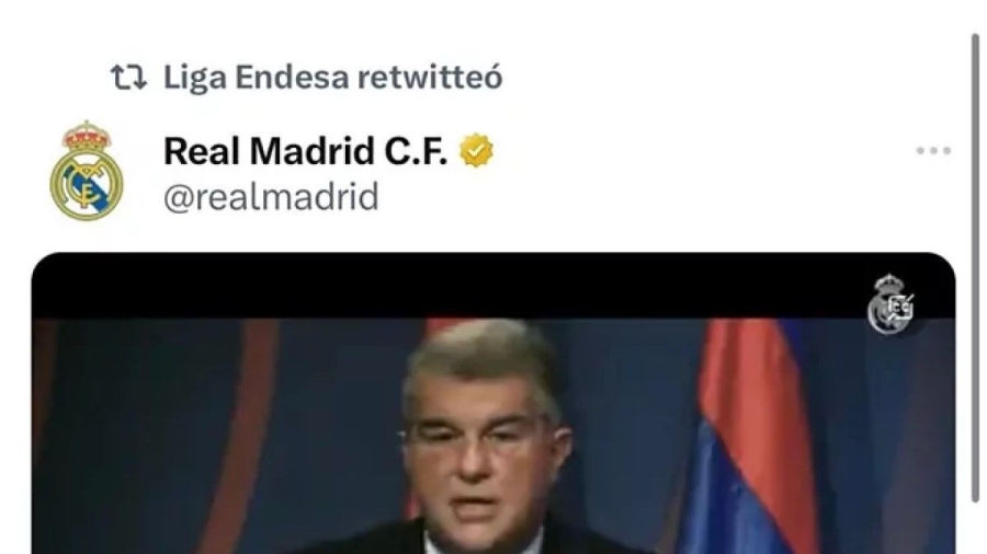 ACB: Έκανε retweet ανάρτηση κατά της Μπαρτσελόνα και... απολογήθηκε