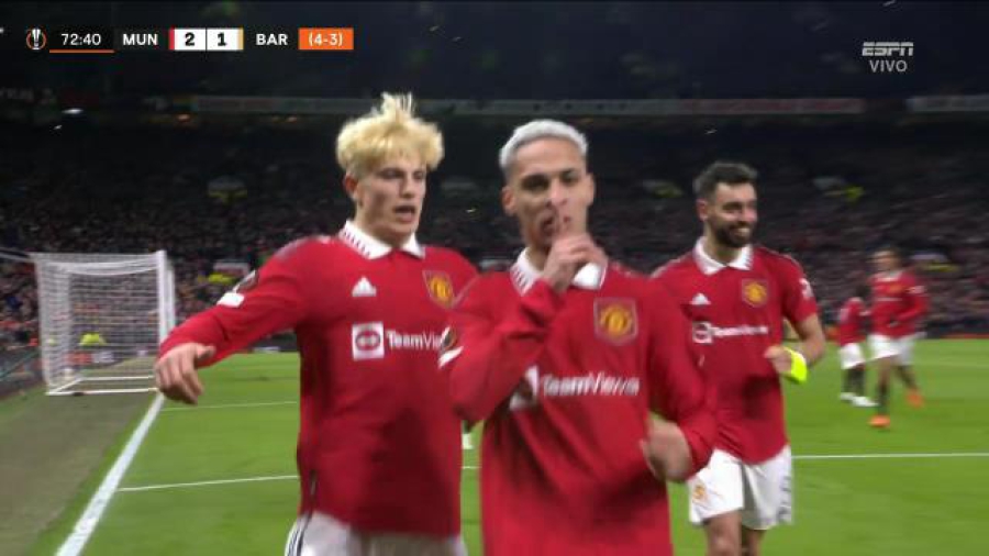 Μάντσεστερ Γιουνάιτεντ - Μπαρτσελόνα 2-1: Πλήρης ανατροπή με σούπερ πλασέ Άντονι (video)