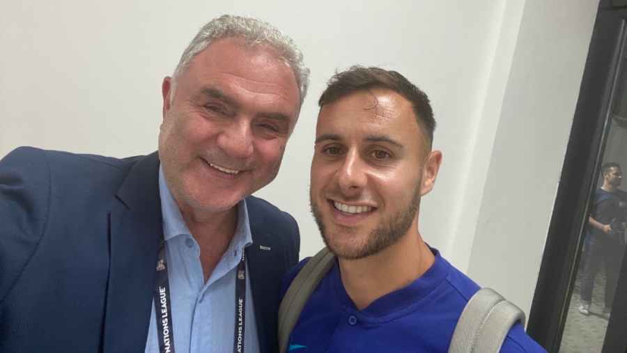 Ο Τζορτζ Μπάλντοκ στον Χρήστο Σωτηρακόπουλο: «Ευχαριστημένος με την πρώτη μου εμφάνιση – Θα πετύχουμε σπουδαία πράγματα» (video)