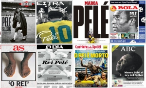 Ο διεθνής Τύπος «αποχαιρετά» τον θρυλικό Πελέ