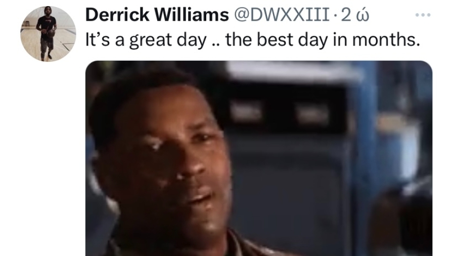 Tweet με υπονοούμενα από τον Ντερικ Ουιλιαμς μετά την αποδέσμευση του από τον Παναθηναϊκό! (photo)
