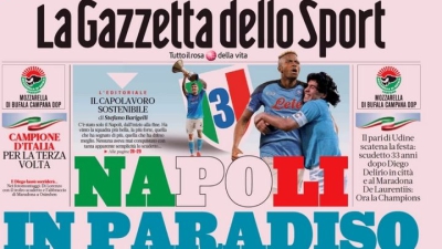 Η «υποδοχή» της πρωταθλήτριας Νάπολι από τα κορυφαία ιταλικά ΜΜΕ