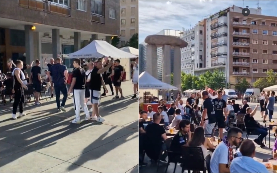 Οι οπαδοί της Παρτιζάν έκαναν τη Μαδρίτη… Βελιγράδι! (video)