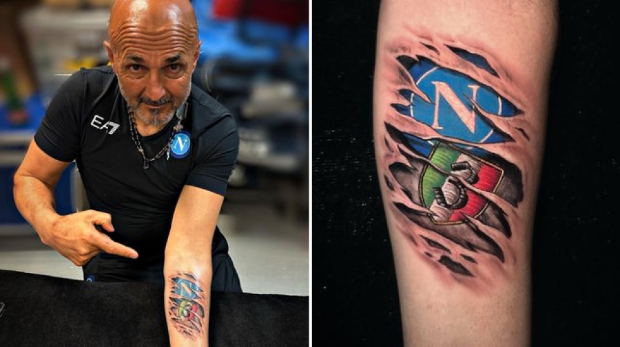 «Τρέλα» Σπαλέτι και... τατουάζ το Scudetto της Νάπολι!