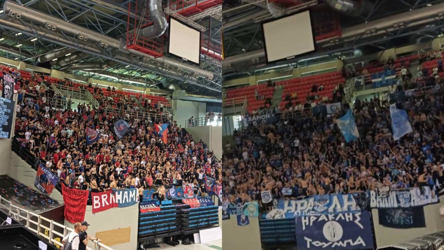 «Εκκωφαντικό» θόρυβο και… καυτή ατμόσφαιρα δημιουργούν οι οπαδοί του Πανιωνίου και του Ηρακλή! (video)