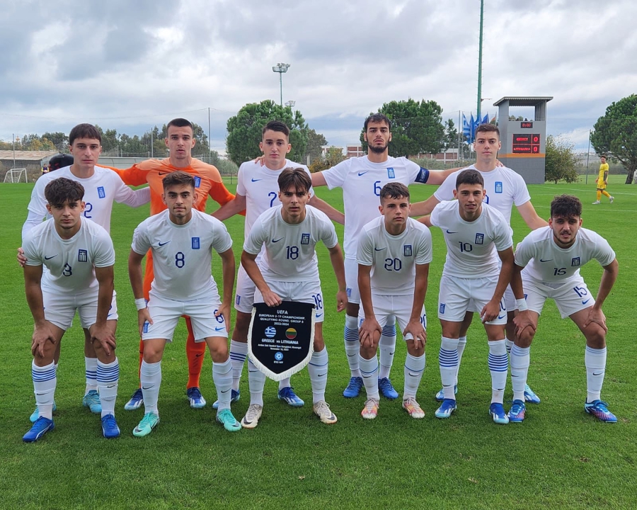 Η Εθνική Νέων κέρδισε με ανατροπή τη Λιθουανία και μπαίνει στο «κόλπο» πρόκρισης για το Elite Round των προκριματικών του EURO U19