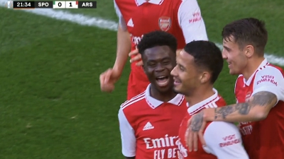 Σπόρτινγκ Λισαβώνας - Άρσεναλ 0-1: Προβάδισμα με τον Σαλιμπά, «σύρραξη» στη συνέχεια! (video)