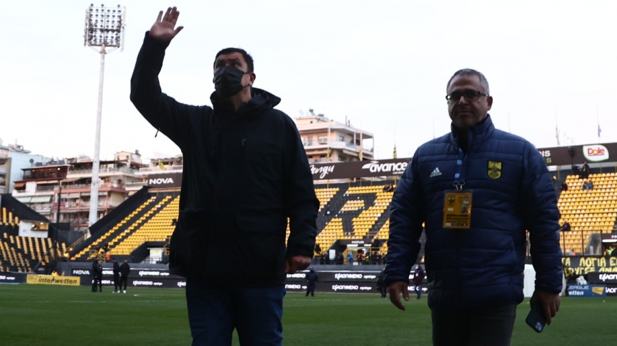 Άρης: Στο Κλεάνθης Βικελίδης ο Μπούργος, μίλησε με τους παίκτες στα αποδυτήρια! (video)