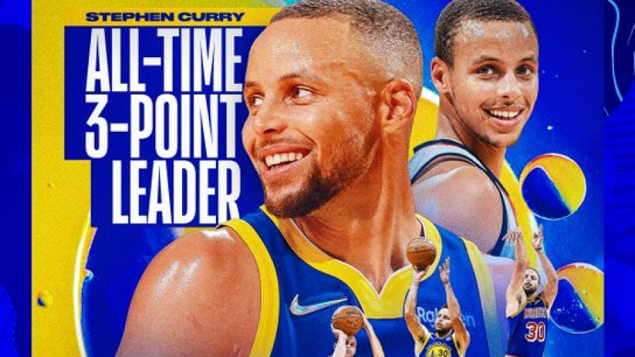 Ο ρέκορντμαν Κάρι πρώτος στα τρίποντα στην Ιστορία του ΝΒΑ! (video)