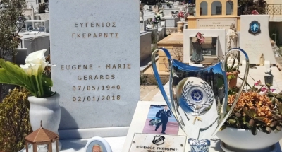 «Coach, σ' το φέραμε!»: Ο ΟΦΗ τίμησε την κληρονομιά του Ευγένιου Γκέραρντ - Στον τάφο του το Κύπελλο!