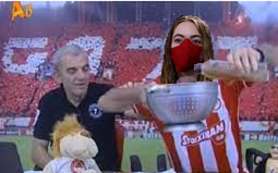 «Έμμα (Στόουν) ψυχάρα… Ολυμπιακάρα»! Τα meme της Χολιγουντιανής σταρ που πανηγύριζε… ερυθρόλευκα στο ΣΕΦ