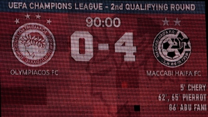 Ολυμπιακός: Ισοφάρισε τη μεγαλύτερη ευρωπαϊκή εντός έδρας ήττα του με την «τεσσάρα» από τη Μακάμπι! (video)