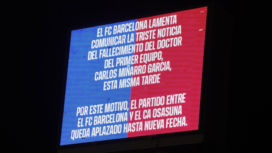 «Σοκ» στη Βαρκελώνη: Αναβολή στο Μπαρτσελόνα – Οσασούνα, έφυγε από την ζωή ο γιατρός της ομάδας του Φλικ…