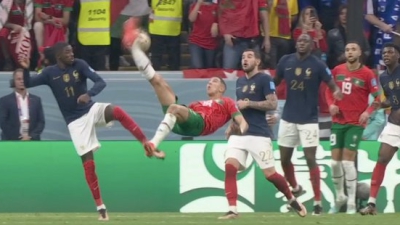 Γαλλία - Μαρόκο 1-0: Ασύλληπτη απόκρουση του Γιορίς, σε ανάποδο «ψαλίδι» του Ελ Γιαμίκ! (video)