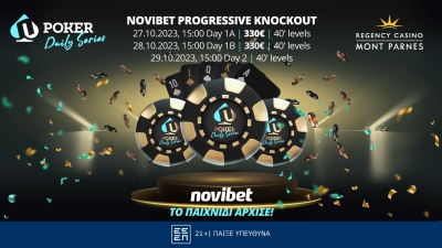 Έρχεται στο Mont Parnes το τουρνουά Live Poker «Novibet Progressive KO» – 6 θέσεις στα Online Satellites!