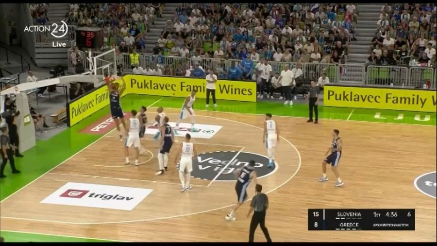Σλοβενία – Ελλάδα: Άφησε πίσω τον Ντόντσιτς και κάρφωσε ο Παπαγιάννης! (video)