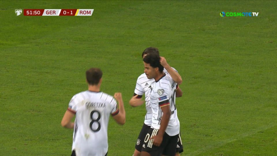 Ρουμανία - Γερμανία 1-1: Ισοφαρίζουν τα «πάντσερ», τη λύση δίνει πάλι ο Γκνάμπρι (video)