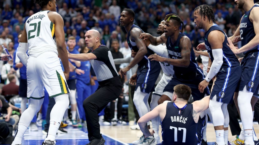 NBA: Ουάιτσαϊντ και Ντόνσιτς προκάλεσαν σύρραξη στο Μάβερικς - Τζαζ! (video)