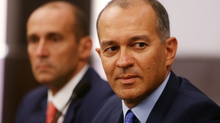 Ο Γιώργος Αγγελόπουλος υποδέχθηκε στο ΣΕΦ τους παίκτες του Ολυμπιακού