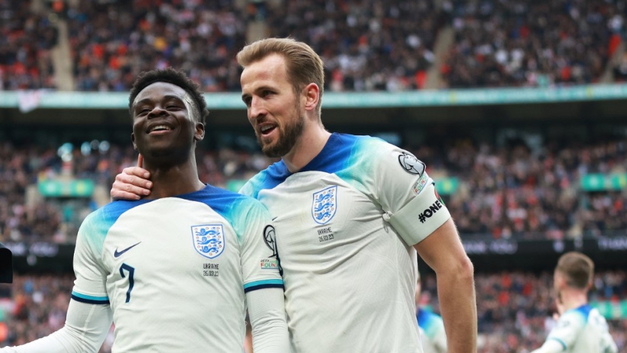 Αγγλία - Ουκρανία 2-0: «Καθάρισαν» Σάκα και Κέιν, πρωτιά για την ομάδα του Σάουθγκεϊτ! (video)