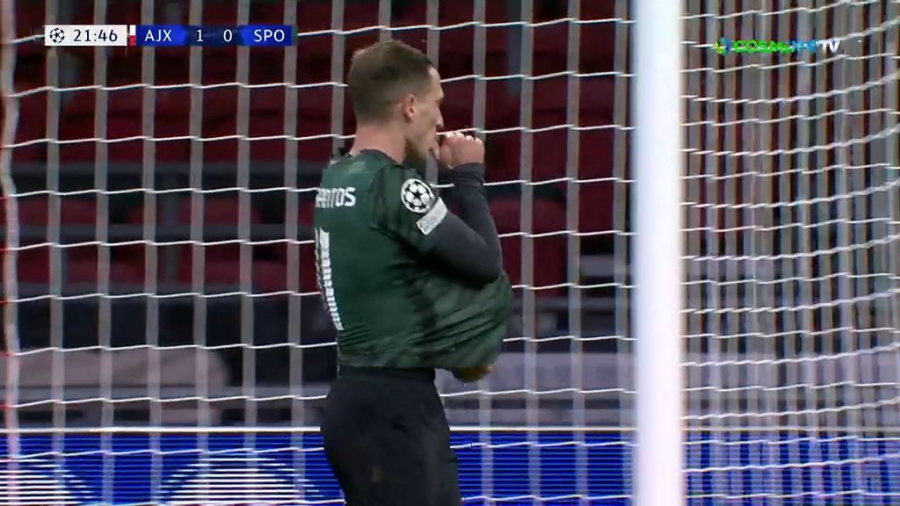 Άγιαξ – Σπόρτινγκ Λισαβόνας 1-1: Πάσα ακριβείας από Ταμπάτα και ωραίο τελείωμα του Σάντος! (video)