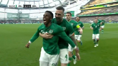 Ιρλανδία – Βέλγιο 1-1: Γκολάρα Μπατσουαγί, απαντά ομοίως ο Ογκμπένε (video)