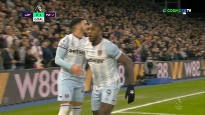 Κρίσταλ Πάλας – Γουέστ Χαμ 0-2: Προβάδισμα νίκης για τα «σφυριά» μέσα σε τρία λεπτά! (video)