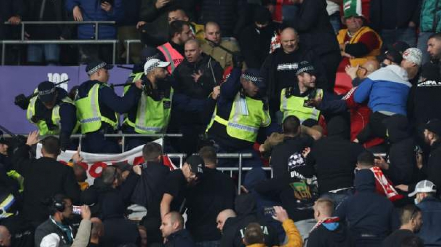 Άγρια επεισόδια με οπαδούς της Ουγγαρίας στο «Γουέμπλεϊ» (video)