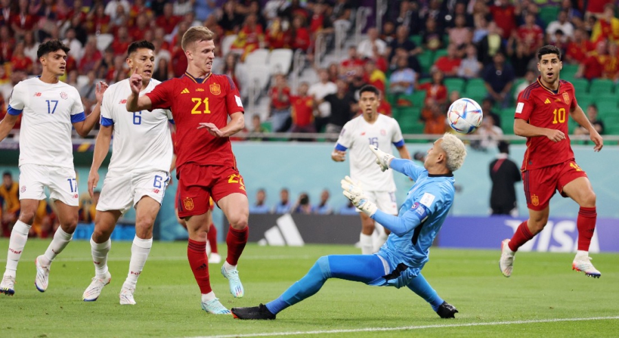 Ισπανία - Κόστα Ρίκα 1-0: Τέλειο κατέβασμα της μπάλας και γκολ ο Ντάνι Όλμο (vid)