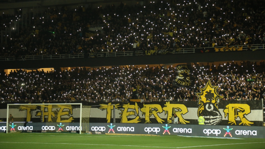 ΑΕΚ – ΠΑΟΚ: Ατμόσφαιρα α λα… Μπομπονέρα στην OPAP Arena (video)