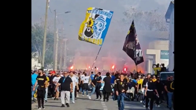 «Αδελφοποιημένη» πορεία: Οπαδοί της Μαρσέιγ και της ΑΕΚ πηγαίνουν μαζί στο Βελοντρόμ! (video)