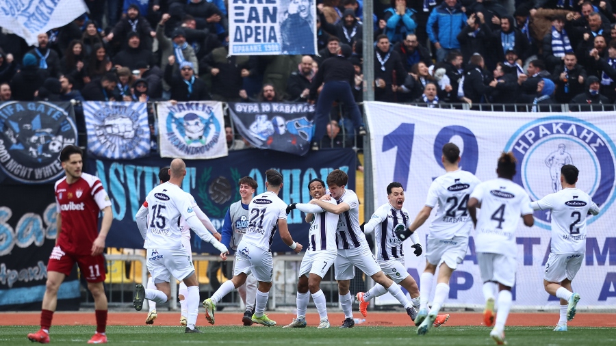 Ηρακλής - ΑΕΛ: Ο Μιράντα σκοράρει για τον Γηραιό και σηκώνει στο πόδι το «Καυτανζόγλειο»! (vid)