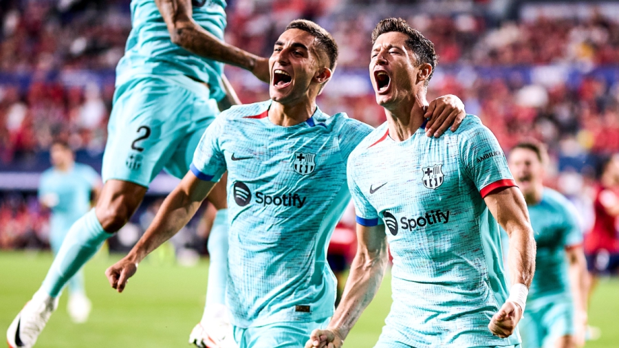 Οσασούνα - Μπαρτσελόνα 1-2: Τρίτο σερί και... αγχωτικό «τρίποντο»! (video)