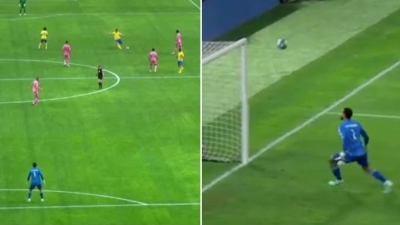 Απίθανη έμπνευση Λαπόρτ: Γκολ πίσω από το κέντρο, με ακρίβεια… διαβήτη! (video)