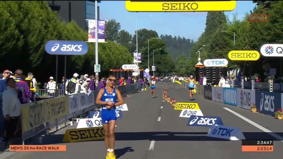 Πανελλήνιο ρεκόρ στα 35 χλμ. βάδην ο Παπαμιχαήλ (video)