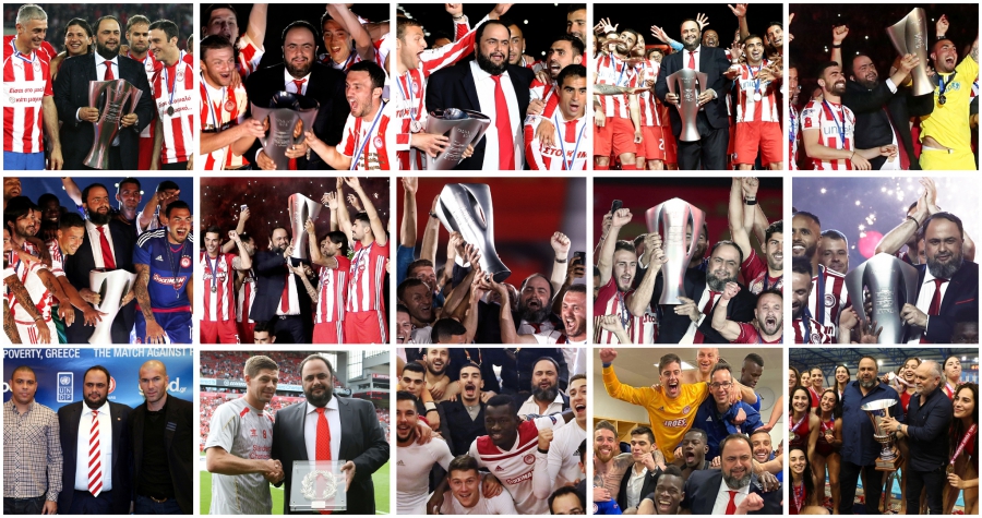 Ολυμπιακός για Μαρινάκη: «12 ένδοξα χρόνια γεμάτα θριάμβους και κοινωνικό έργο»