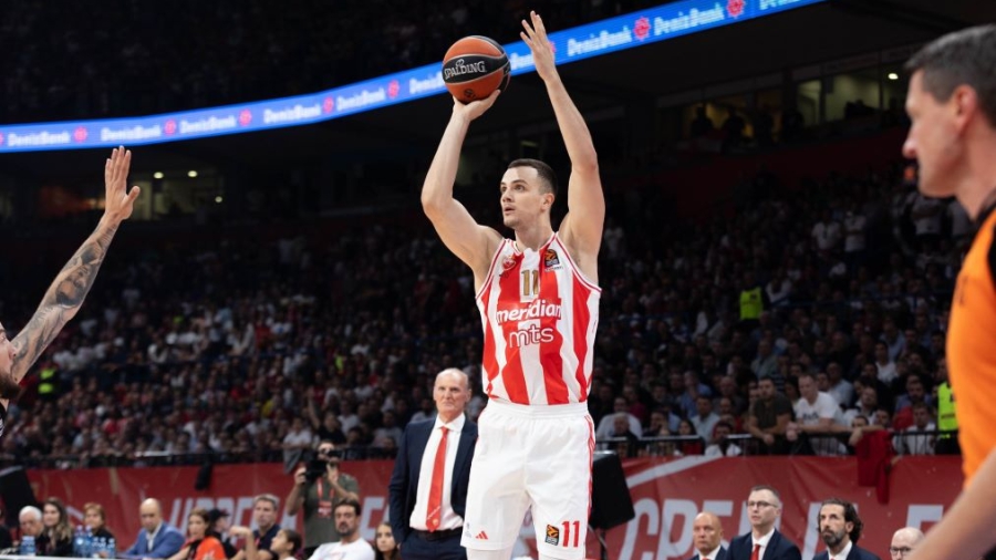 «Βρέχει» τρίποντα για τον Ερυθρό Αστέρα στην πρεμιέρα και η Stark Arena... σείεται! (video)