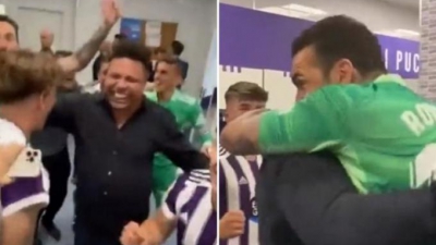 Ρονάλντο και Ρομπέρτο πανηγύρισαν αγκαλιά την επιστροφή της Βαγιαδολίδ στην La Liga! (video)