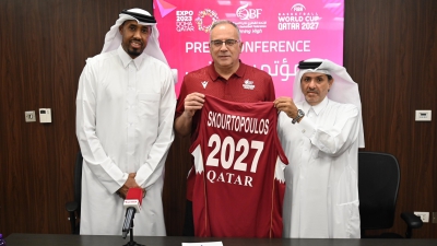 Ο Σκουρτόπουλος στην εθνική ομάδα του Κατάρ