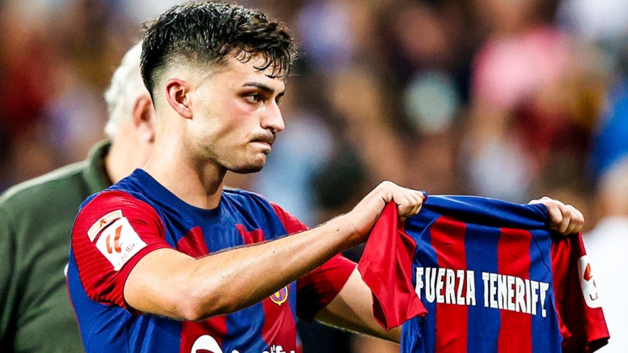 «Μείνε δυνατή Τενερίφη»: Ο Πέδρι σκόραρε και ύψωσε φανέλα για τις πυρκαγιές στην πατρίδα του