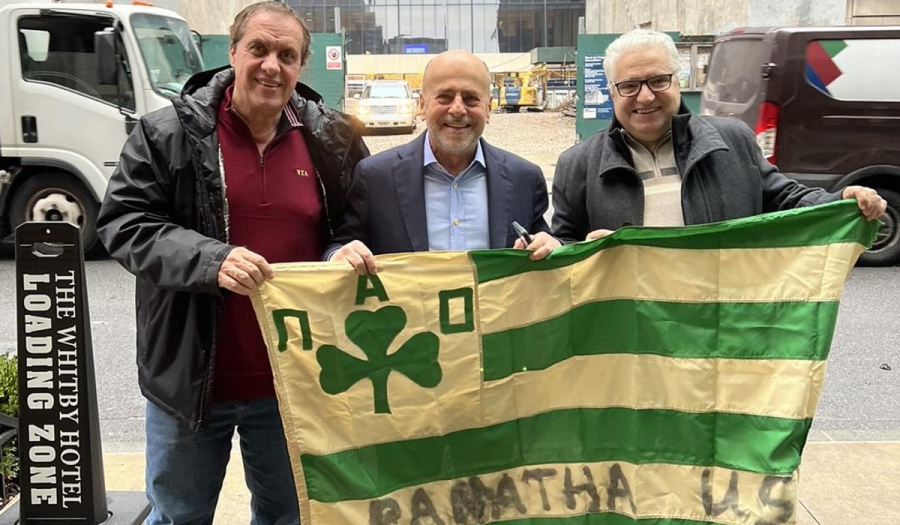 Στη λέσχη φίλων του Παναθηναϊκού στη Νέα Υόρκη ο Γιάννης Αλαφούζος! (pics)