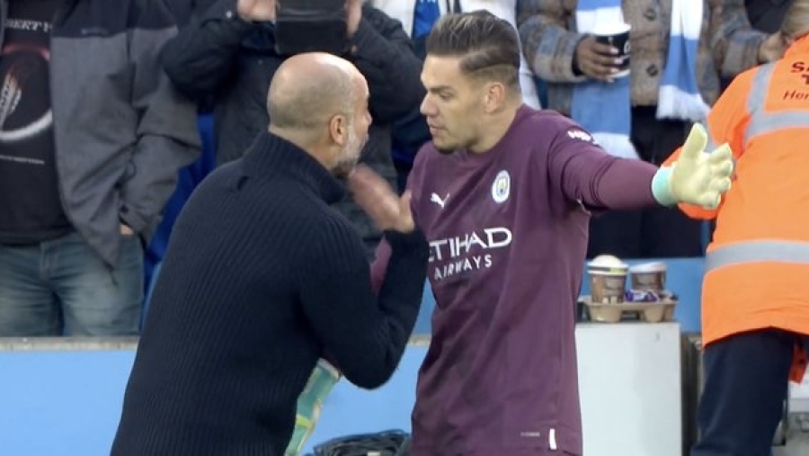 Η στιγμή που ο Πεπ σταμάτησε να πανηγυρίζει για να φωνάξει στον Έντερσον, έδωσε τη νίκη στη Σίτι (video)