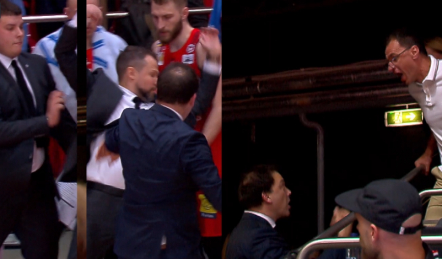 Ροντέο στη Λιθουανία: Προπονητής έσπρωξε τον αντίπαλο κόουτς και τσακώθηκε με τον πρόεδρο (video)