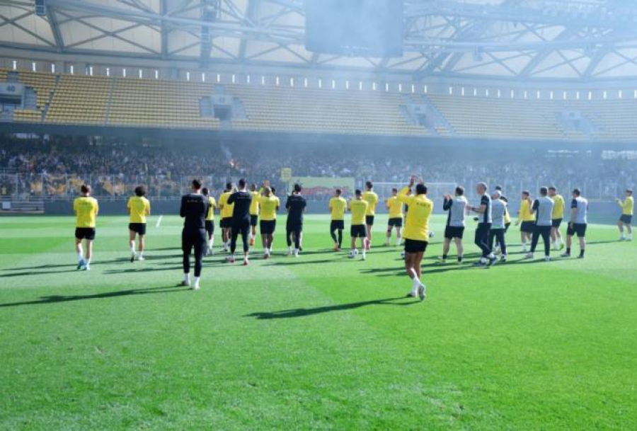Ανοιχτή και η τελευταία προπόνηση της ΑΕΚ πριν το ντέρμπι με τον Ολυμπιακό
