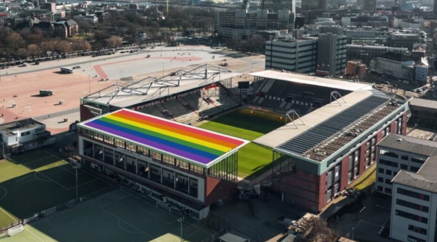 Ποδοσφαιρική ομάδα εγκαθιστά στο γήπεδό της φωτοβολταϊκό σύστημα με χρώματα ουράνιου τόξου!